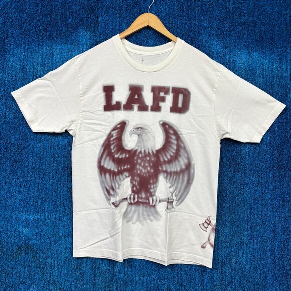 Travis Scott x LAFD Wildfire Fund Cactus Jack Charity Hip-Hop Graphic T-Shirt La - Picture 1 of 4